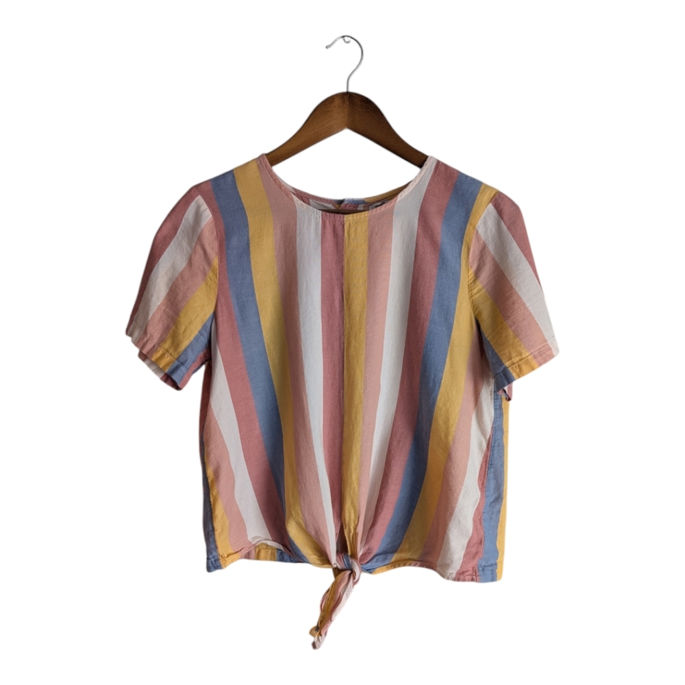 Madewell Sherbet Striped Tee - Medium - Picture 3 of 4
